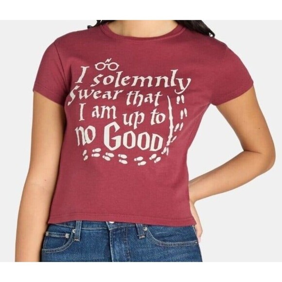 Harry Potter Women’s Cotton Graphic Tee with Short Sleeves, Size Small - Picture 7 of 7